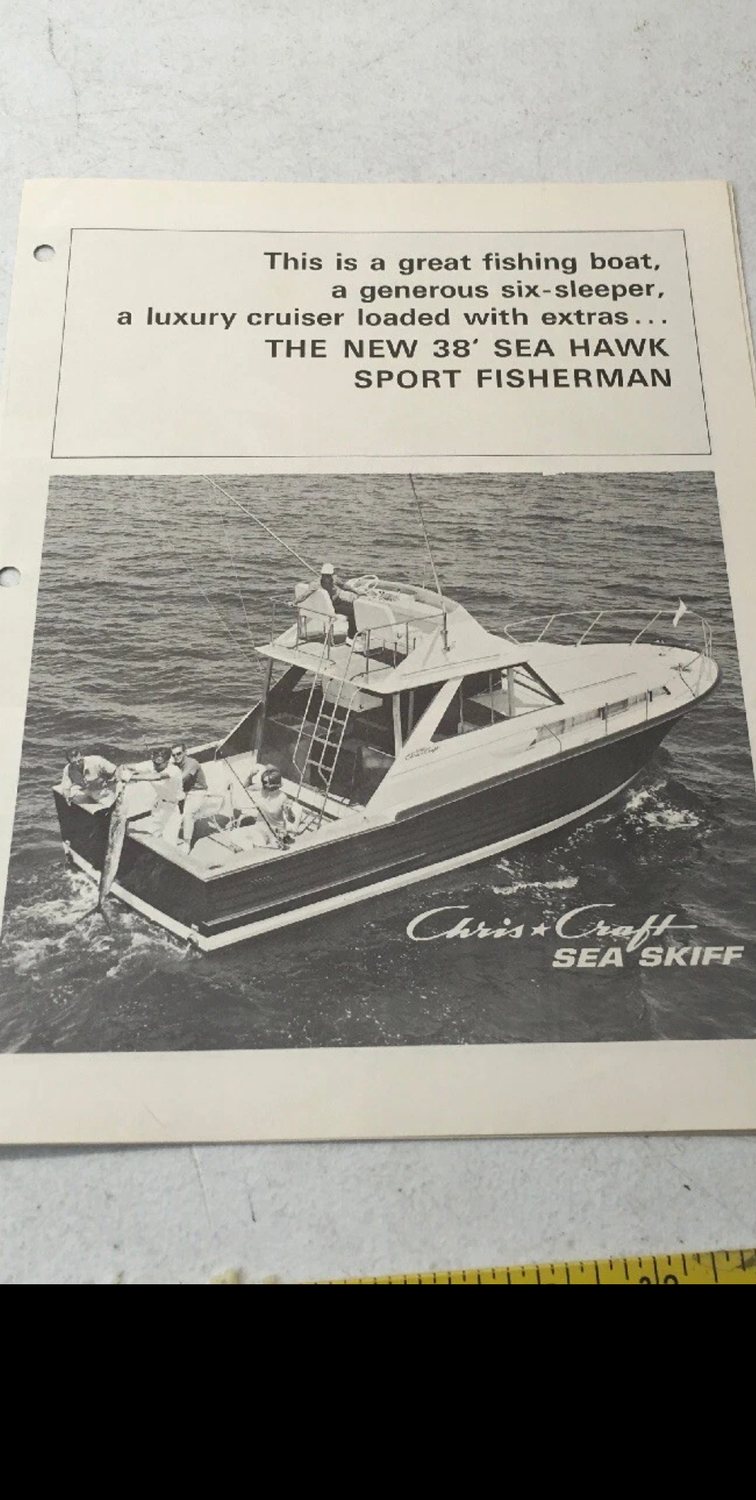 Chris-Craft Sea Hawk Sport Fisherman advertisement